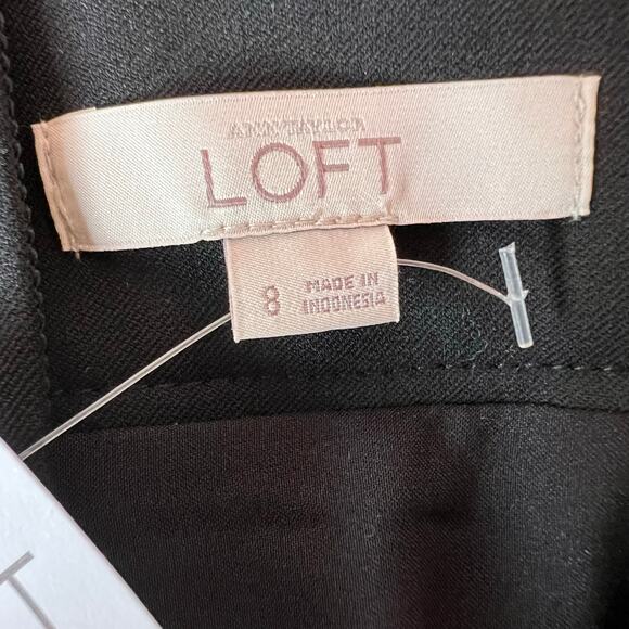 Ann Taylor LOFT Pencil Skirt Stretch Work Office in Solid Black Women's Size 8 - Picture 8 of 8